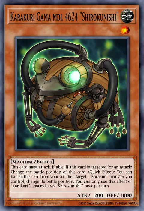 Karakuri Gama mdl 4624 "Shirokunishi" trading card