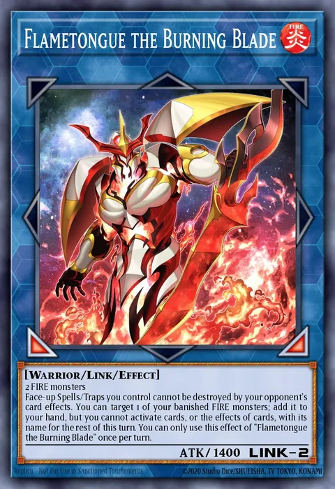 Flametongue the Burning Blade trading card