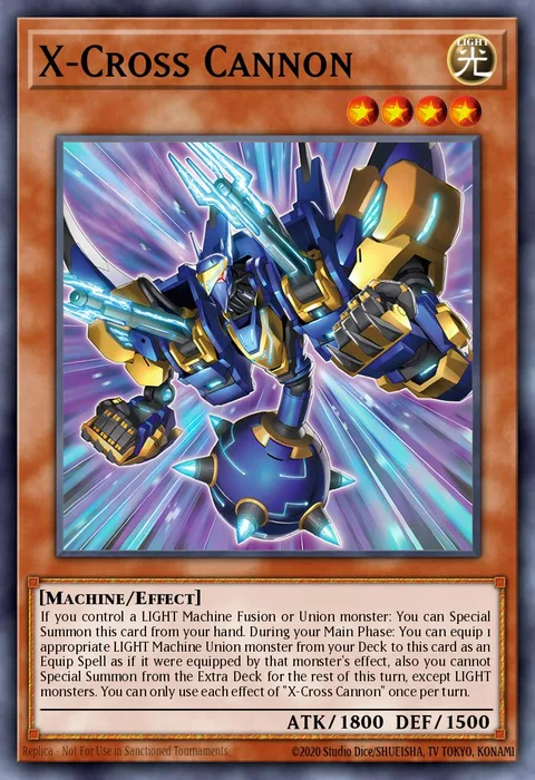 X-Cross Cannon trading card