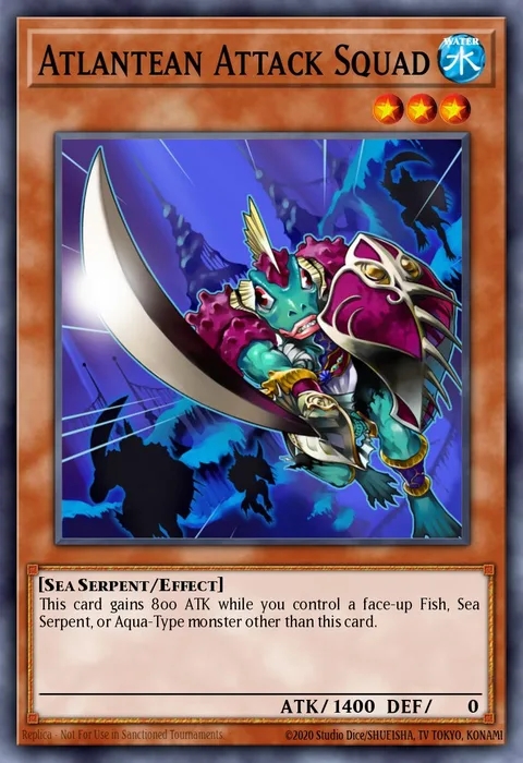 Atlantean Attack Squad trading card