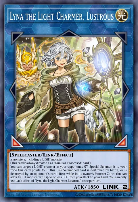 Lyna the Light Charmer, Lustrous trading card