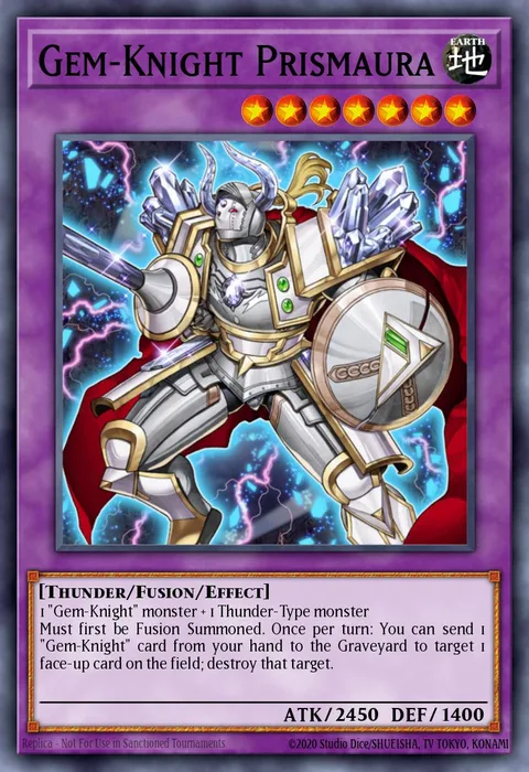 Gem-Knight Prismaura trading card