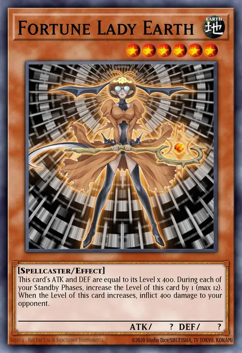 Fortune Lady Earth trading card