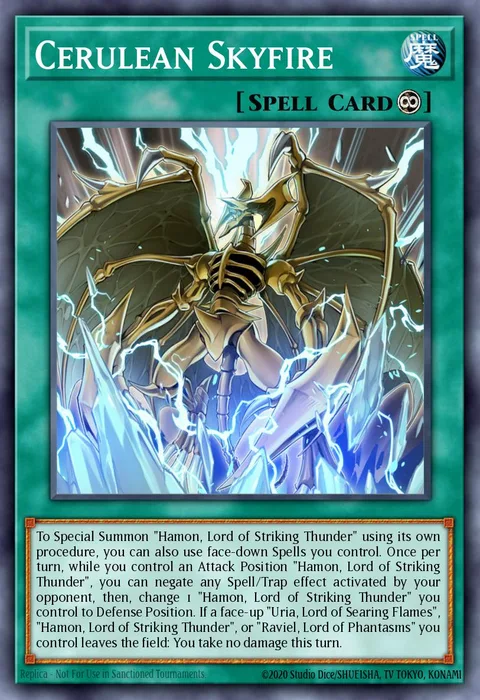 Cerulean Skyfire trading card