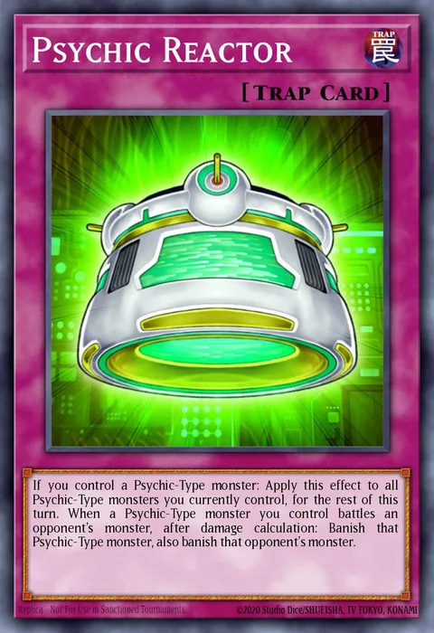 Psychic Reactor trading card