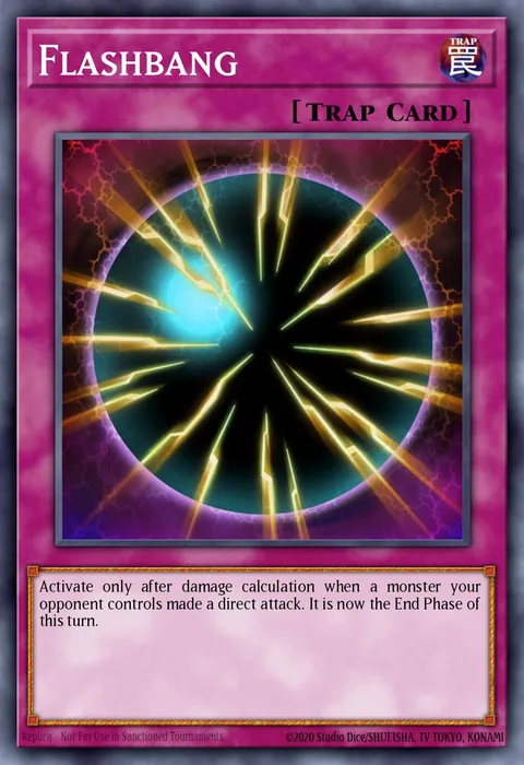 Flashbang trading card