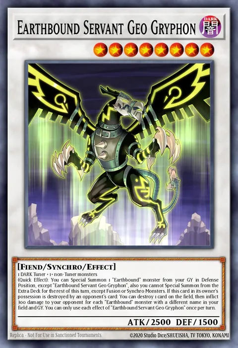 Earthbound Servant Geo Gryphon trading card