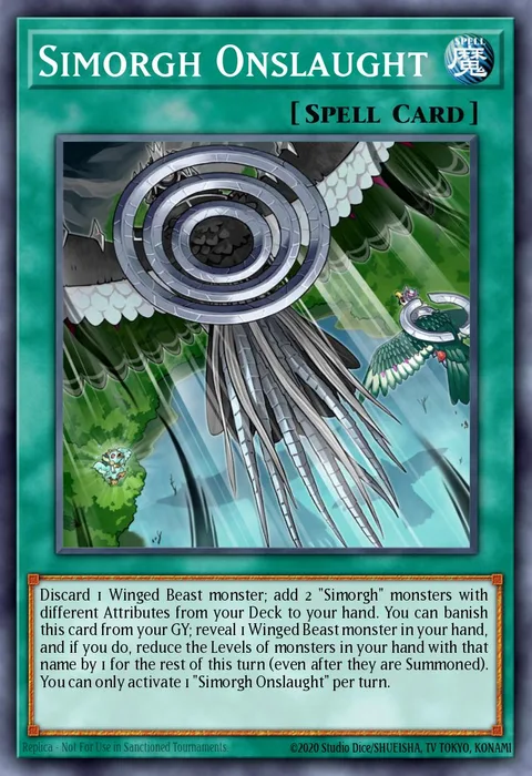 Simorgh Onslaught trading card