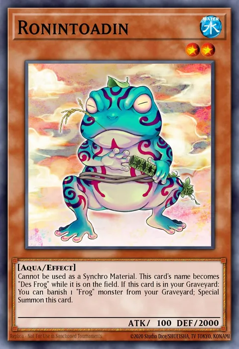 Ronintoadin trading card