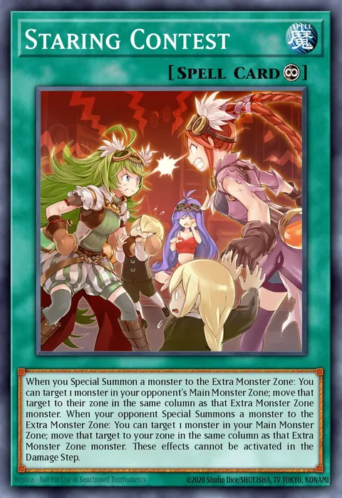 Staring Contest trading card
