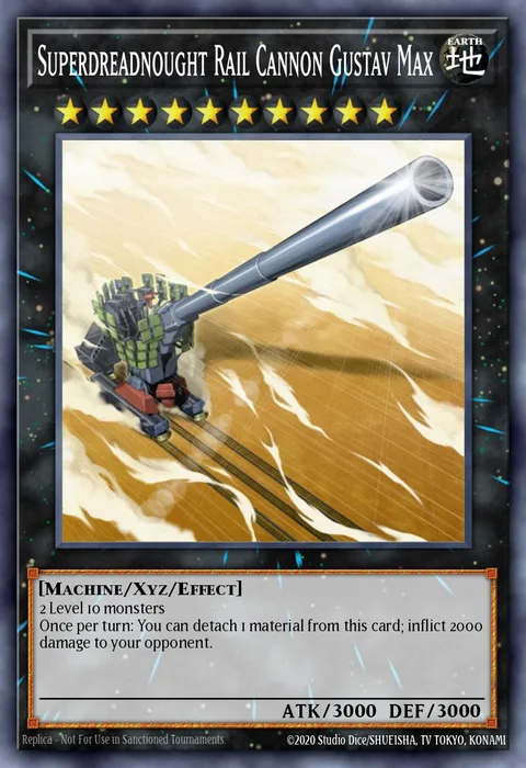 Superdreadnought Rail Cannon Gustav Max trading card