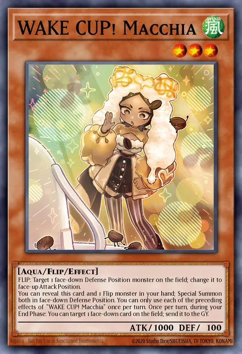WAKE CUP! Macchia trading card