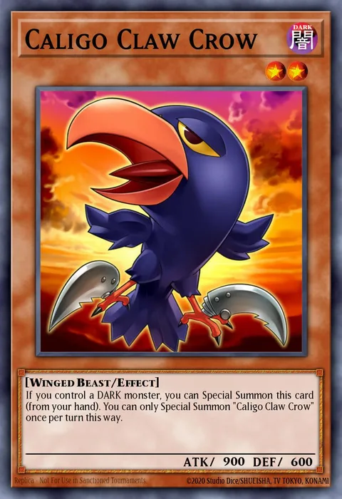 Caligo Claw Crow trading card