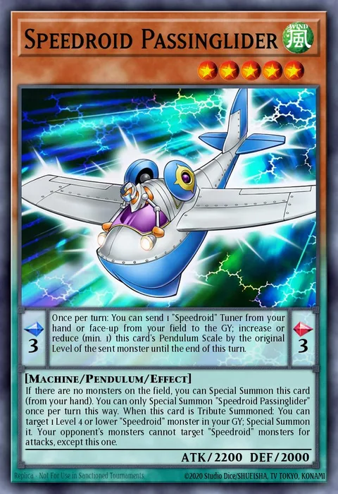 Speedroid Passinglider trading card