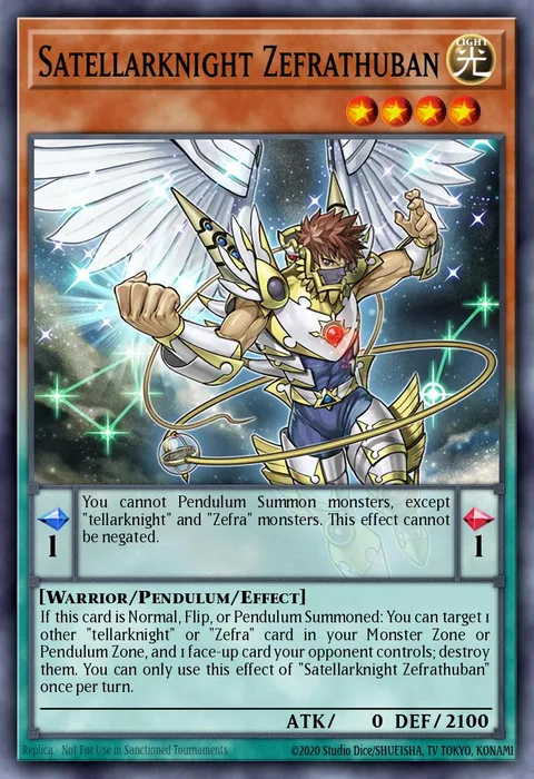 Satellarknight Zefrathuban trading card