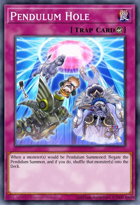 Pendulum Hole trading card