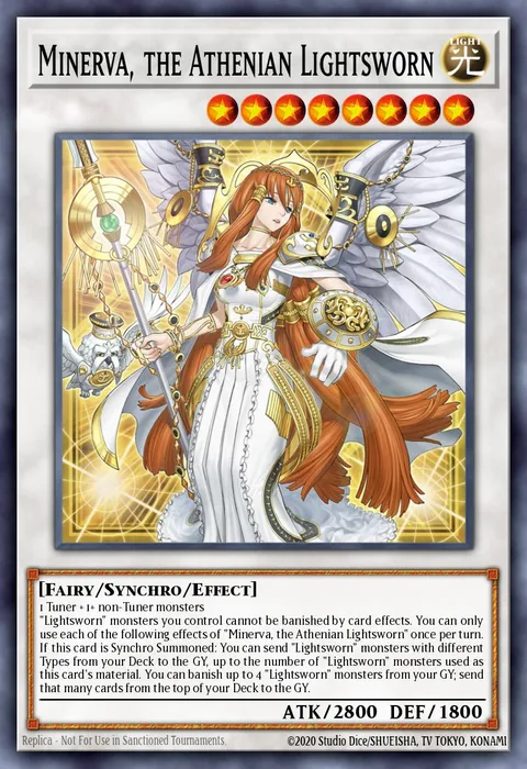 Minerva, the Athenian Lightsworn trading card