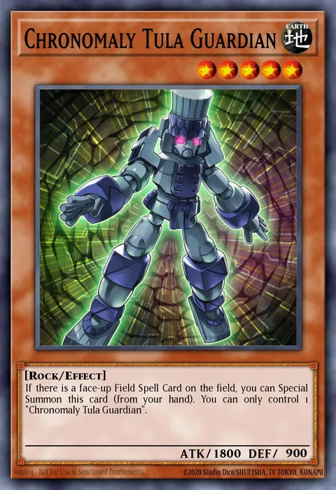 Chronomaly Tula Guardian trading card