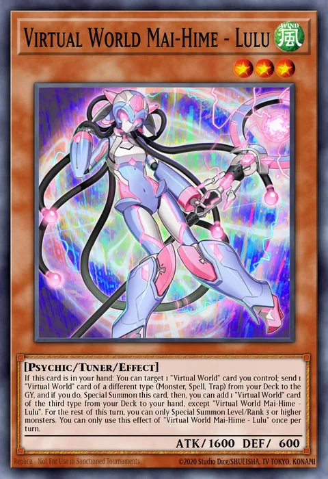 Virtual World Mai-Hime - Lulu trading card