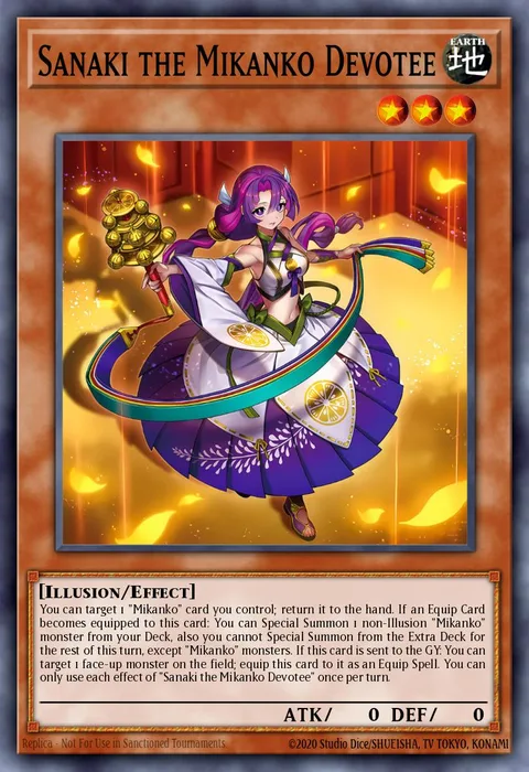Sanaki the Mikanko Devotee trading card