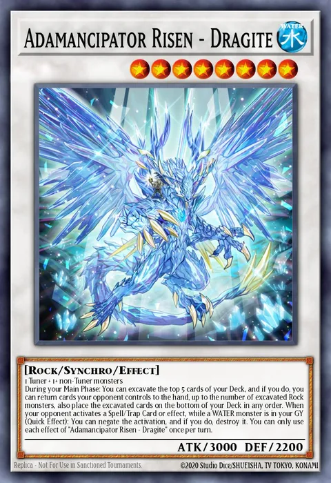Adamancipator Risen - Dragite trading card