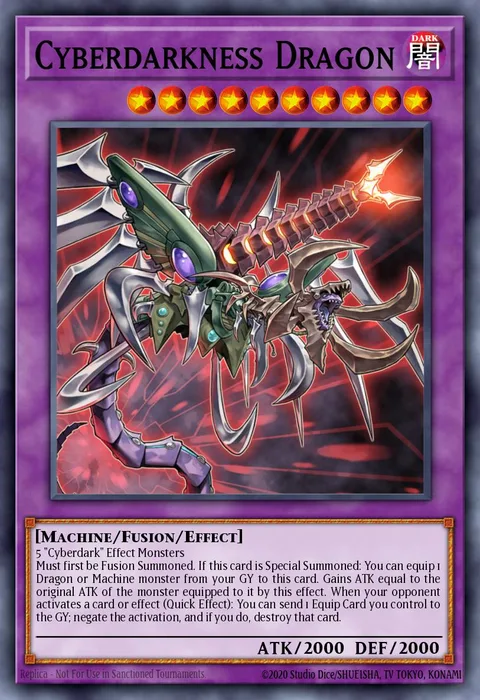 Cyberdarkness Dragon trading card