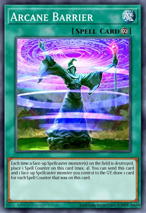 Arcane Barrier trading card