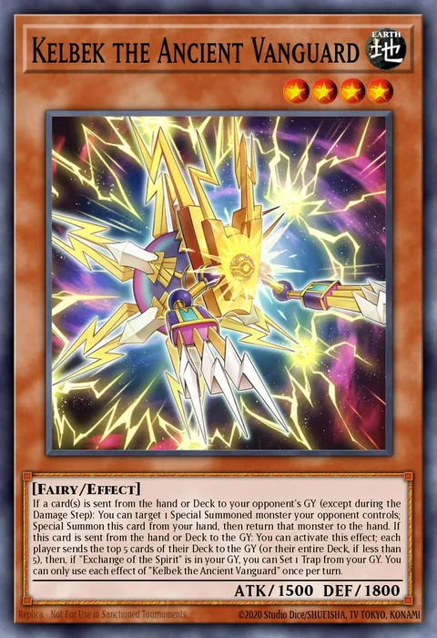 Kelbek the Ancient Vanguard trading card