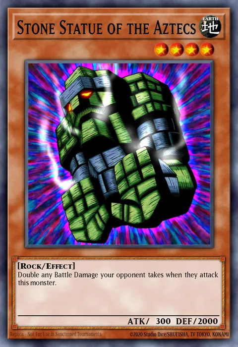 Stone Statue of the Aztecs trading card