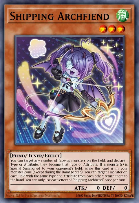Shipping Archfiend trading card