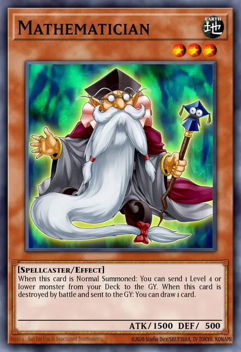 Mathematician trading card