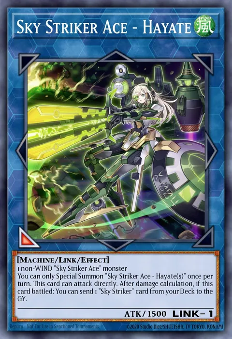 Sky Striker Ace - Hayate trading card