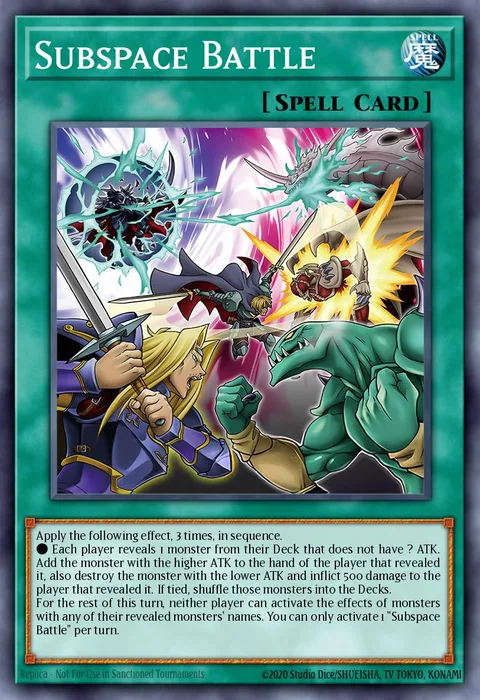 Subspace Battle trading card