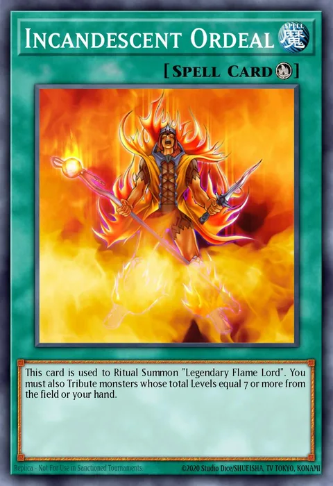 Incandescent Ordeal trading card