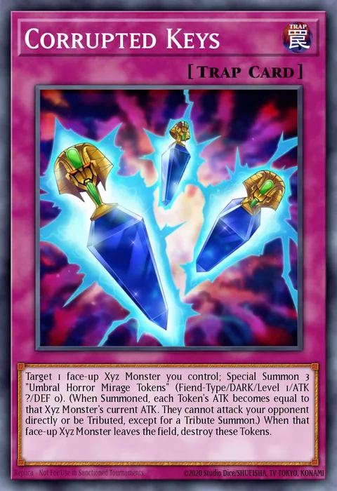 Corrupted Keys trading card
