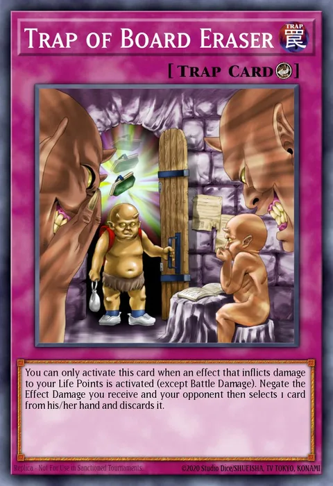 Trap of Board Eraser trading card