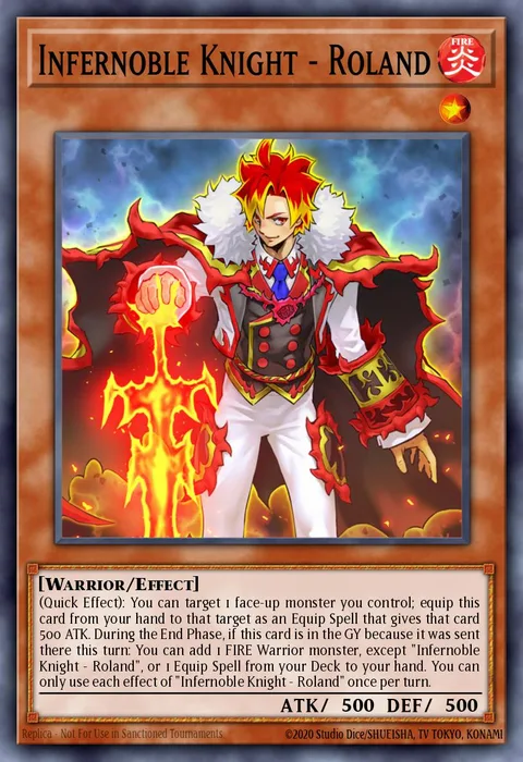 Infernoble Knight - Roland trading card