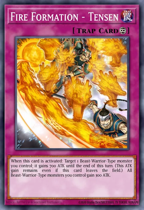 Fire Formation - Tensen trading card