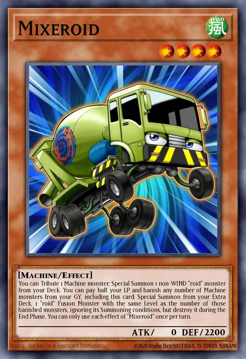 Mixeroid trading card