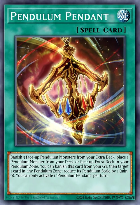 Pendulum Pendant trading card