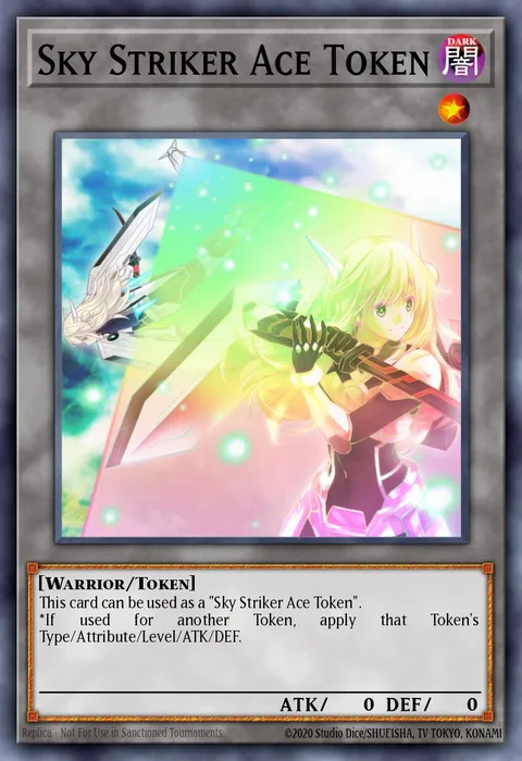 Sky Striker Ace Token trading card