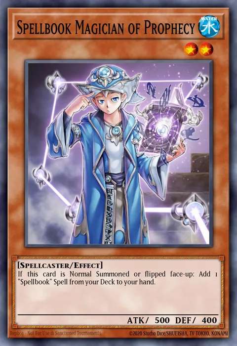 Spellbook Magician of Prophecy trading card