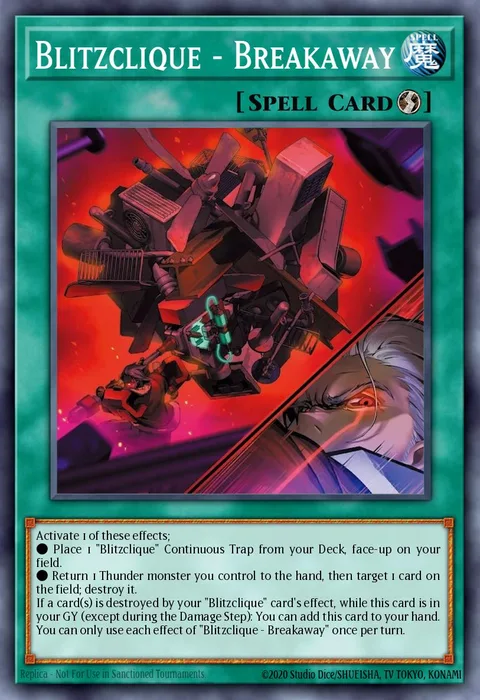 Blitzclique - Breakaway trading card