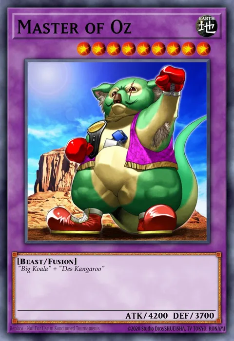 Master of Oz trading card