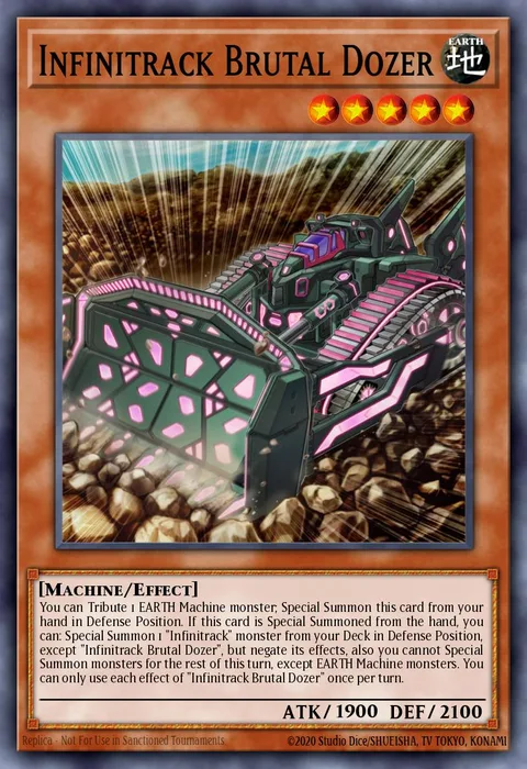 Infinitrack Brutal Dozer trading card