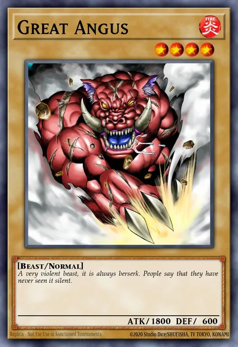 Great Angus trading card