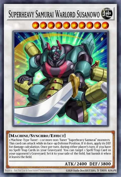 Superheavy Samurai Warlord Susanowo trading card