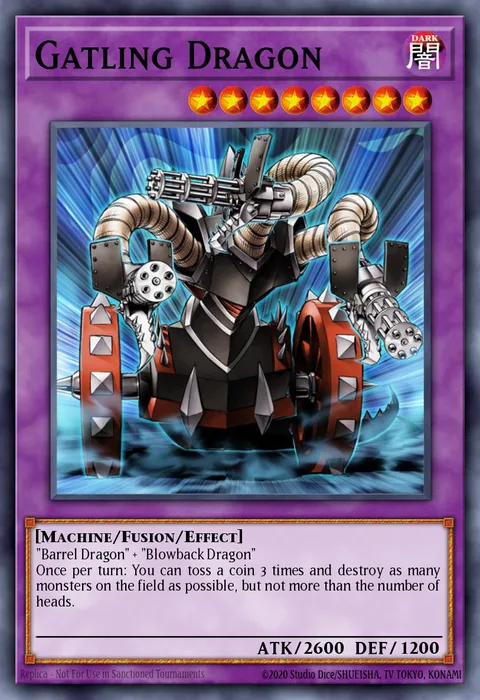 Gatling Dragon trading card