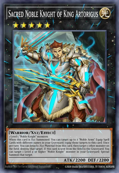 Sacred Noble Knight of King Artorigus trading card