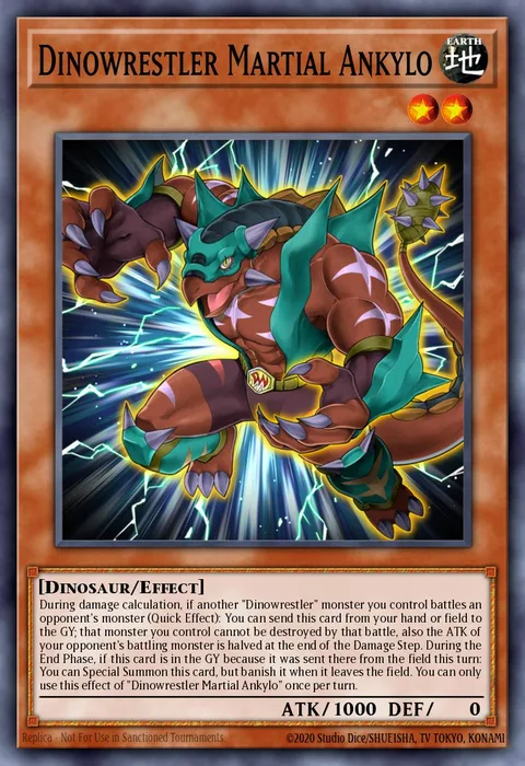 Dinowrestler Martial Ankylo trading card